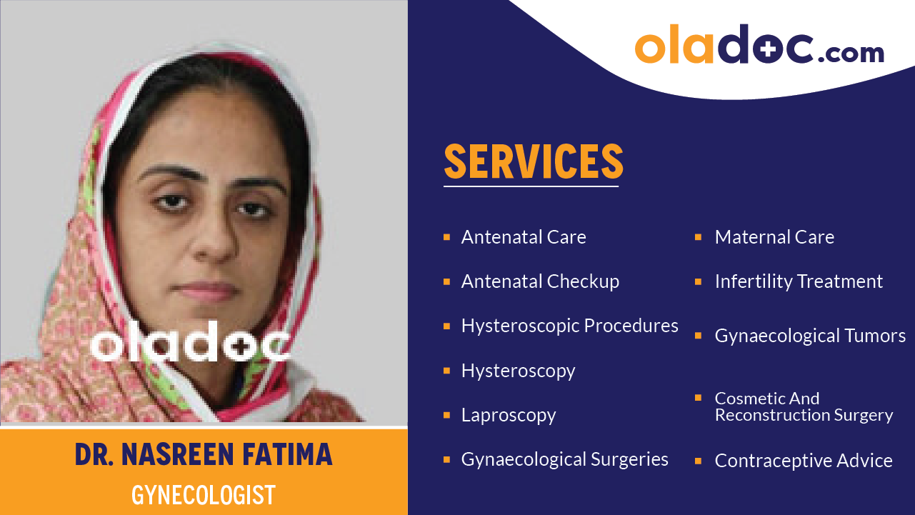 Services provided by Dr.Nasreen Fatima